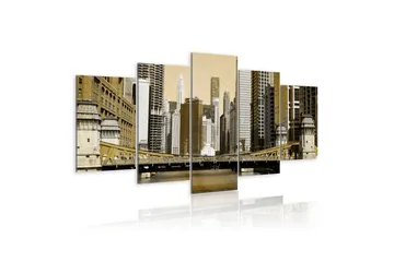 Billede New York Vintage 100x50 - Artgeist sp. z o. o. - Boligtilbehør - Billeder & kunst - Billeder på lærred