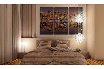 Billede New York Water Reflection 120x80 - Artgeist sp. z o. o. - Boligtilbehør - Billeder & kunst - Billeder på lærred