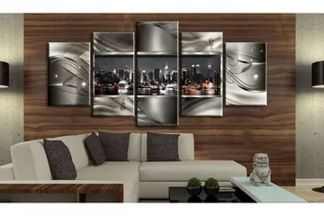Billede Night In New York Ii 200x100 - Artgeist sp. z o. o. - Boligtilbehør - Billeder & kunst - Billeder på lærred