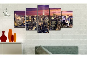 Billede Night Light 200x100 - Artgeist sp. z o. o. - Boligtilbehør - Billeder & kunst - Billeder på lærred