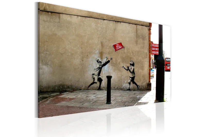Billede No Ball Games Banksy 60x40, Artgeist sp. z o. o.