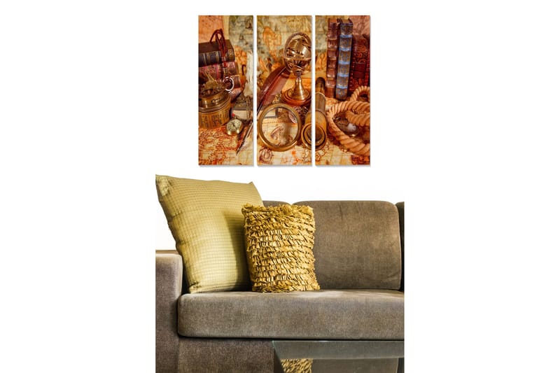 Billede Nostalgic 3 stk Flerfarvet, 22x05 cm