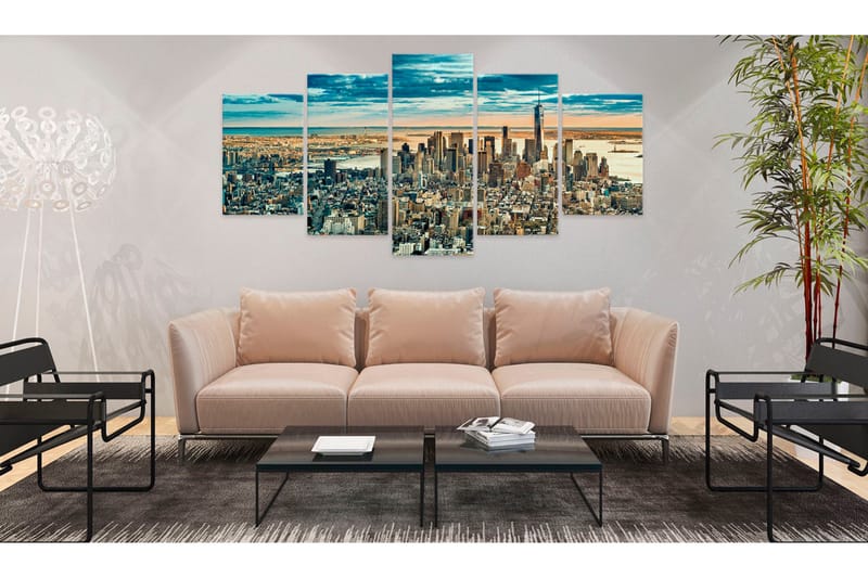 Billede Ny Dream City 200x100 - Artgeist sp. z o. o. - Boligtilbehør - Billeder & kunst - Billeder på lærred