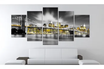 Billede Nyc Amber Eyes 100x50 - Artgeist sp. z o. o. - Boligtilbehør - Billeder & kunst - Billeder på lærred