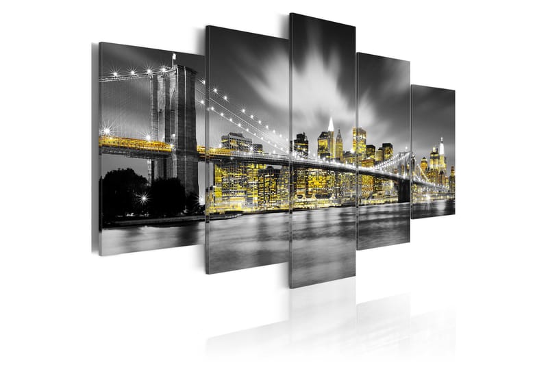 Billede Nyc Amber Eyes 200x100 - Artgeist sp. z o. o. - Boligtilbehør - Billeder & kunst - Billeder på lærred