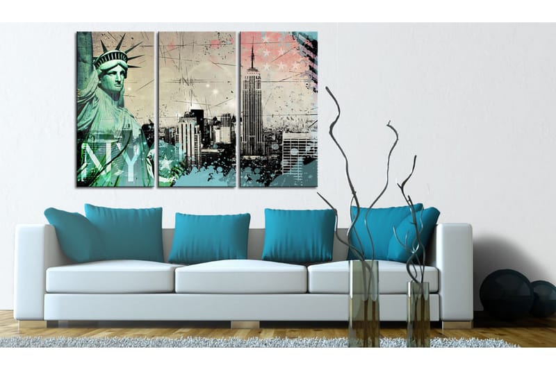 Billede Nyc Collage 120x80 - Artgeist sp. z o. o. - Boligtilbehør - Billeder & kunst - Billeder på lærred