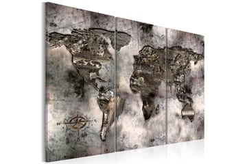 Billede Opalescent Map 90x60 - Artgeist sp. z o. o. - Boligtilbehør - Billeder & kunst - Billeder på lærred