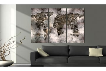 Billede Opalescent Map 90x60 - Artgeist sp. z o. o. - Boligtilbehør - Billeder & kunst - Billeder på lærred