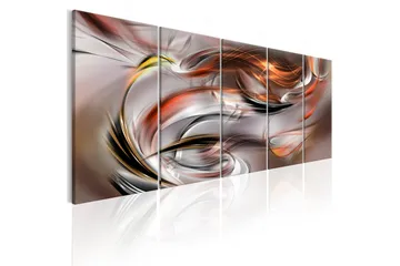 Billede Orange Chaos 200x80 - Artgeist sp. z o. o. - Boligtilbehør - Billeder & kunst - Billeder på lærred