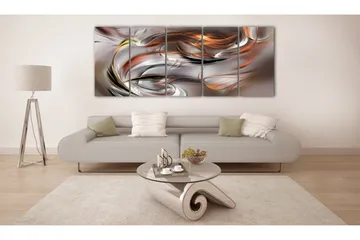 Billede Orange Chaos 200x80 - Artgeist sp. z o. o. - Boligtilbehør - Billeder & kunst - Billeder på lærred