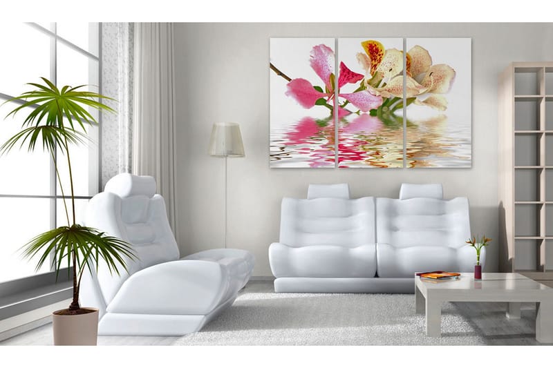 Billede Orchid With Colorful Spots 60x40 - Artgeist sp. z o. o. - Boligtilbehør - Billeder & kunst - Billeder på lærred