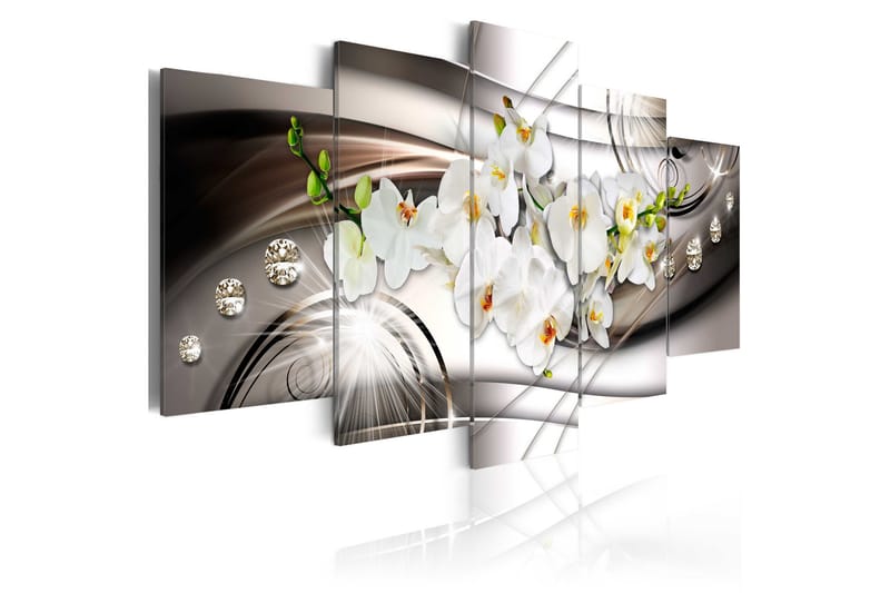 Billede Orchid With Diamonds 100x50, Artgeist sp. z o. o.