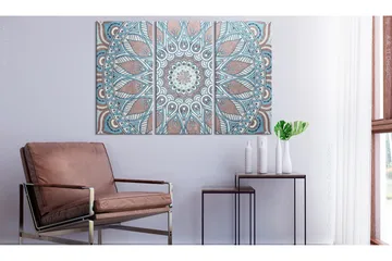 Billede Oriental Circle 3 Parts 90x60 - Artgeist sp. z o. o. - Boligtilbehør - Billeder & kunst - Billeder på lærred
