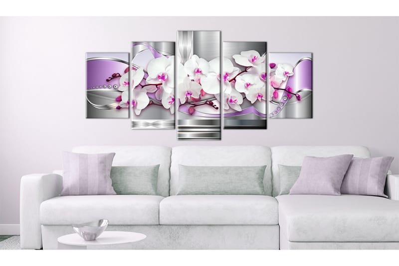 Billede Orkidé Og Fantasi 100x50 - Artgeist sp. z o. o. - Boligtilbehør - Billeder & kunst - Billeder på lærred