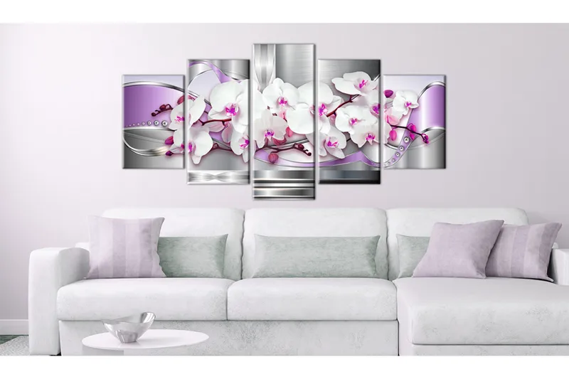 Billede Orkidé Og Fantasi 200x100 - Artgeist sp. z o. o. - Boligtilbehør - Billeder & kunst - Billeder på lærred