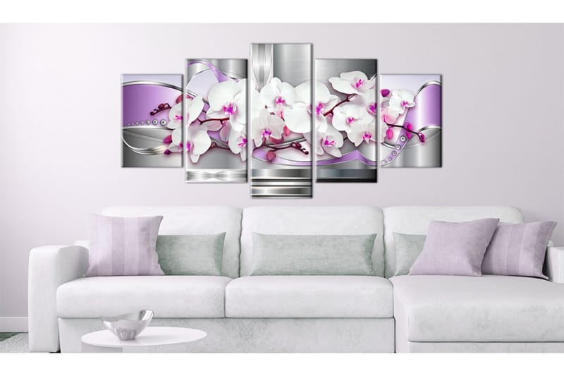 Billede Orkidé Og Fantasi 200x100 - Artgeist sp. z o. o. - Boligtilbehør - Billeder & kunst - Billeder på lærred