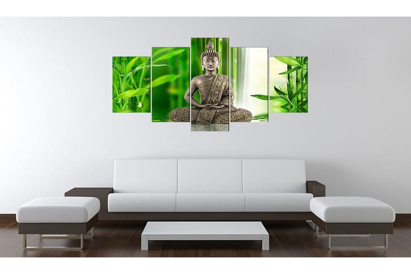 Billede Overvejer Buddha 200x100 - Artgeist sp. z o. o. - Boligtilbehør - Billeder & kunst - Billeder på lærred