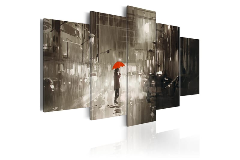 Billede Rain City 200x100 - Artgeist sp. z o. o. - Boligtilbehør - Billeder & kunst - Billeder på lærred