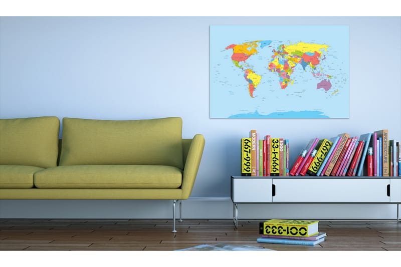 Billede Rainbow Geography 60x40, Artgeist sp. z o. o.