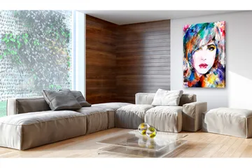 Billede Rainbow Girl 60x90 - Artgeist sp. z o. o. - Boligtilbehør - Billeder & kunst - Billeder på lærred