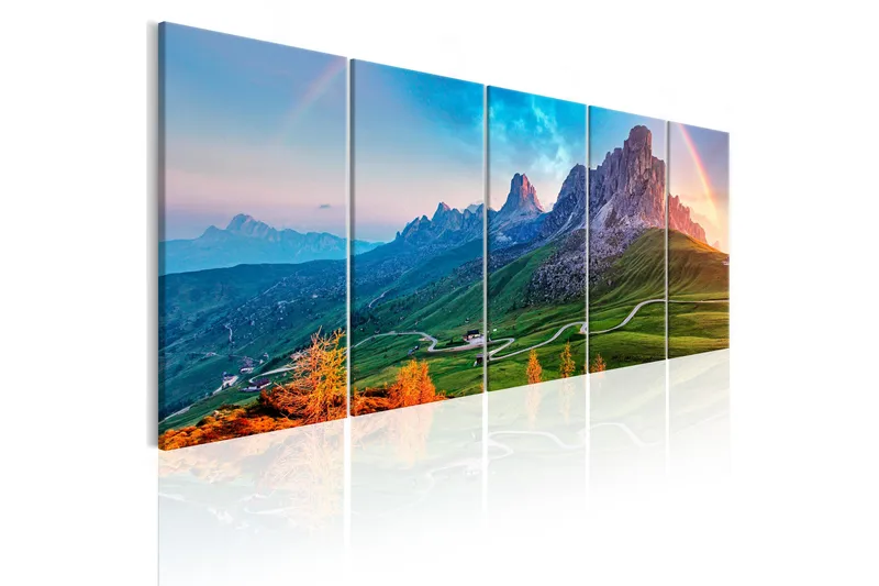 Billede Rainbow In The Alps 225x90, Artgeist sp. z o. o.