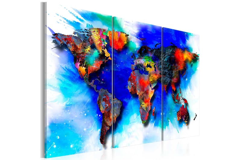 Billede Rainbow Map 90x60, Artgeist sp. z o. o.