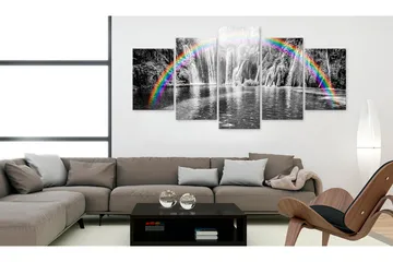 Billede Rainbow On Grays 100x50 - Artgeist sp. z o. o. - Boligtilbehør - Billeder & kunst - Billeder på lærred