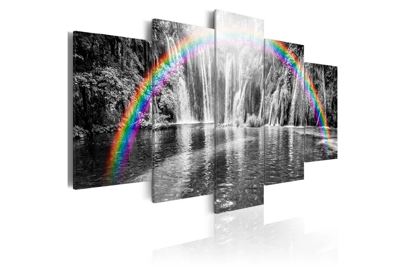 Billede Rainbow On Grays 200x100, Artgeist sp. z o. o.