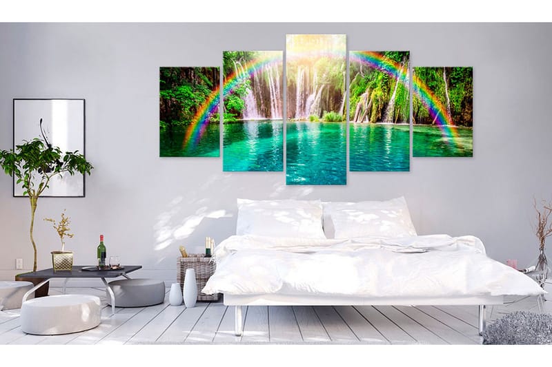 Billede Rainbow Time 200x100 - Artgeist sp. z o. o. - Boligtilbehør - Billeder & kunst - Billeder på lærred