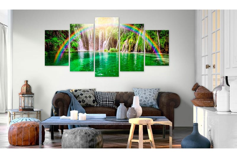 Billede Rainbow Time Ii 200x100 - Artgeist sp. z o. o. - Boligtilbehør - Billeder & kunst - Billeder på lærred