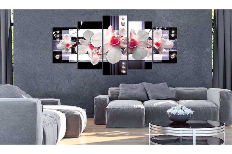 Billede Raspberry Accent 200x100 - Artgeist sp. z o. o. - Boligtilbehør - Billeder & kunst - Billeder på lærred
