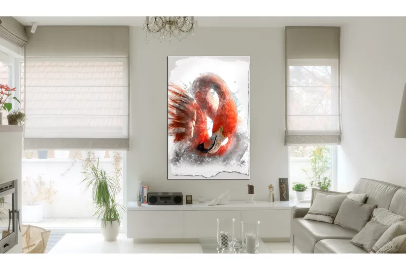 Billede Red Flamingo 60x90, Artgeist sp. z o. o.