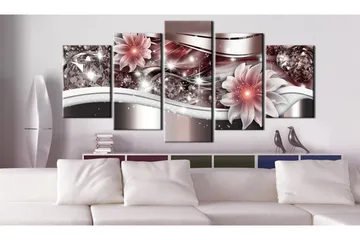 Billede Red Gleam 200x100 - Artgeist sp. z o. o. - Boligtilbehør - Billeder & kunst - Billeder på lærred