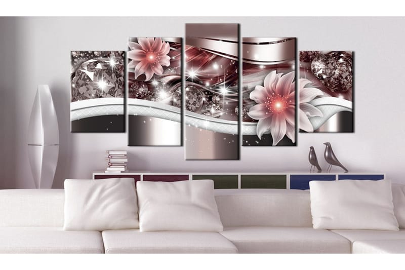Billede Red Gleam 200x100 - Artgeist sp. z o. o. - Boligtilbehør - Billeder & kunst - Billeder på lærred