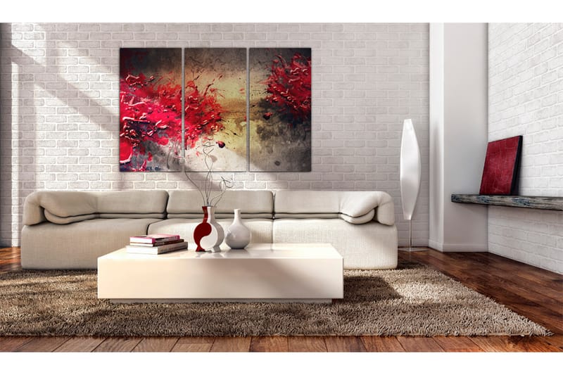 Billede Red Splash 120x80 - Artgeist sp. z o. o. - Boligtilbehør - Billeder & kunst - Billeder på lærred