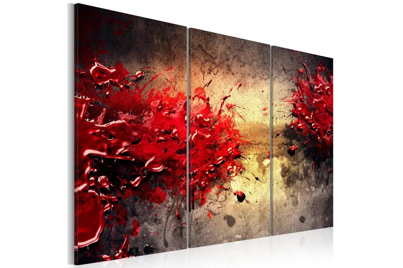 Billede Red Splash 120x80, Artgeist sp. z o. o.