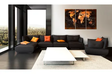 Billede Remarkable Map 120x80 - Artgeist sp. z o. o. - Boligtilbehør - Billeder & kunst - Billeder på lærred