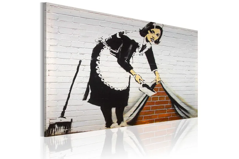 Billede Rengøring Lady Banksy 60x40, Artgeist sp. z o. o.