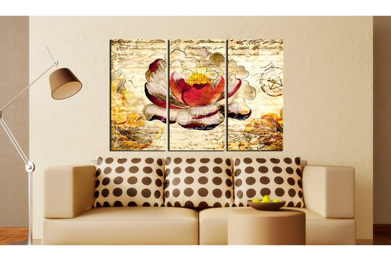 Billede Retro Flower 120x80 - Artgeist sp. z o. o. - Boligtilbehør - Billeder & kunst - Billeder på lærred