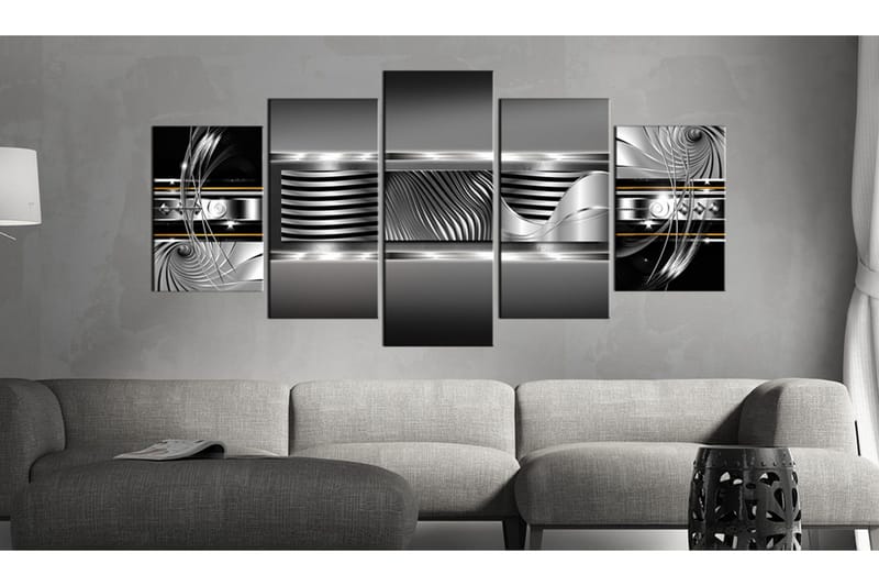 Billede Rhythm Of Platinum 200x100 - Artgeist sp. z o. o. - Boligtilbehør - Billeder & kunst - Billeder på lærred