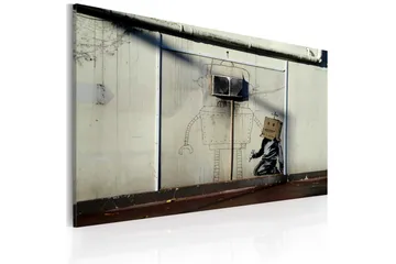 Billede Robots Banksy 60x40 - Artgeist sp. z o. o. - Boligtilbehør - Billeder & kunst - Billeder på lærred
