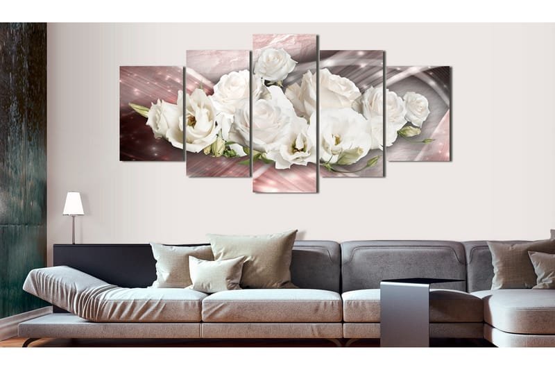 Billede Romantic Bouquet 200x100 - Artgeist sp. z o. o. - Boligtilbehør - Billeder & kunst - Billeder på lærred