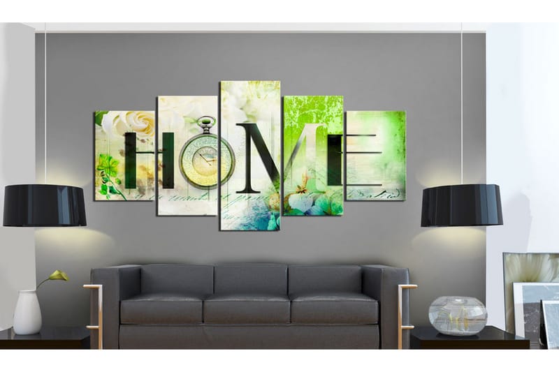 Billede Rose House 100x50 - Artgeist sp. z o. o. - Boligtilbehør - Billeder & kunst - Billeder på lærred