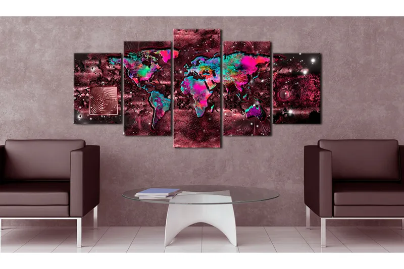 Billede Ruby Journey 200x100 - Artgeist sp. z o. o. - Boligtilbehør - Billeder & kunst - Billeder på lærred