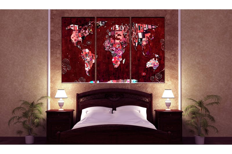 Billede Ruby World 120x80 - Artgeist sp. z o. o. - Boligtilbehør - Billeder & kunst - Billeder på lærred
