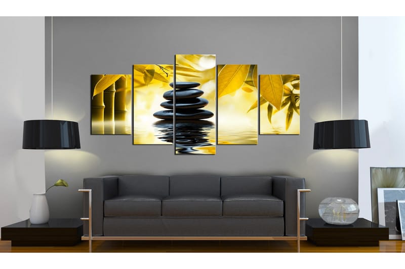 Billede Safflower Relaxation 200x100 - Artgeist sp. z o. o. - Boligtilbehør - Billeder & kunst - Billeder på lærred