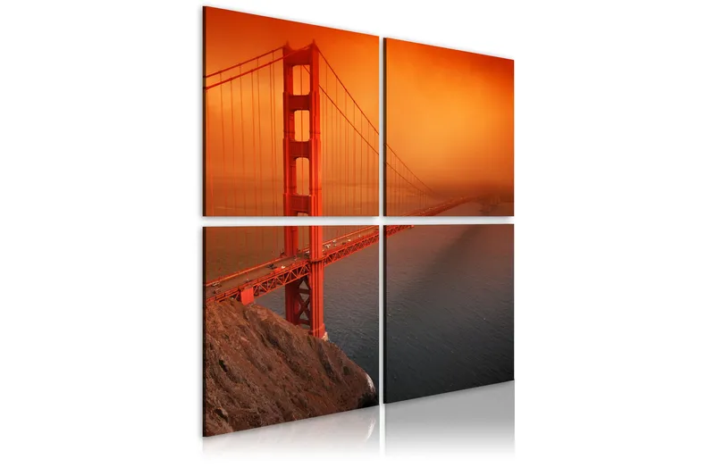 Billede San Francisco Golden Gate Bridge 40x40, Artgeist sp. z o. o.
