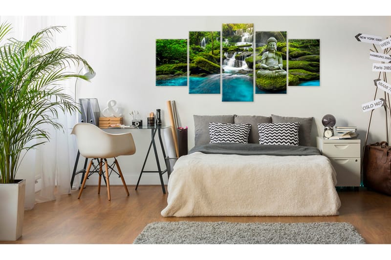 Billede Sanctuary Of Harmony 200x100 - Artgeist sp. z o. o. - Boligtilbehør - Billeder & kunst - Billeder på lærred