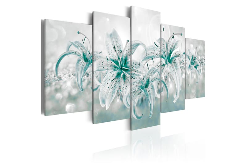 Billede Sapphire Lilies 100x50, Artgeist sp. z o. o.