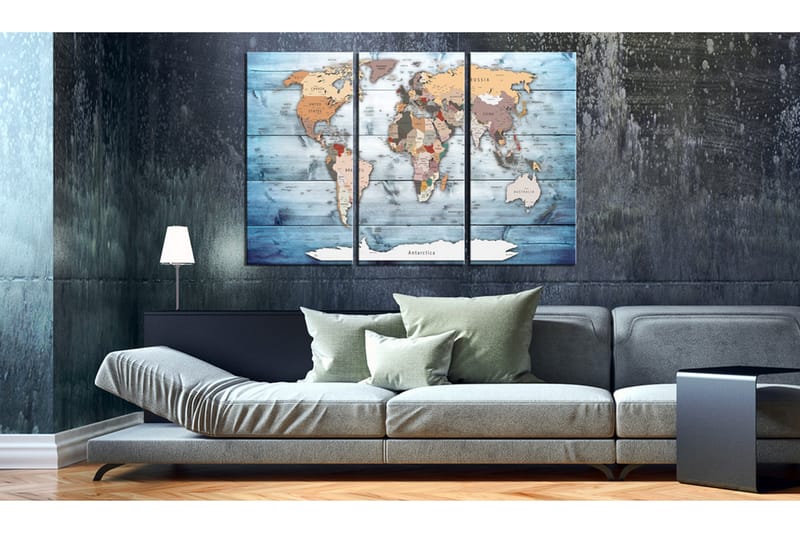 Billede Sapphire Travels 120x80 - Artgeist sp. z o. o. - Boligtilbehør - Billeder & kunst - Billeder på lærred